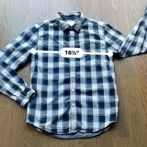 American eagle AE plaid shirt super soft size small S y2k academia H - Picture 7 of 7